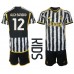 Juventus Alex Sandro #12 Dětské Oblečení Domácí Dres 2023-24 Krátkým Rukávem (+ trenýrky)